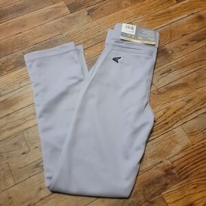 New Easton Pro+ Light Gray Baseball Pants Youth Small